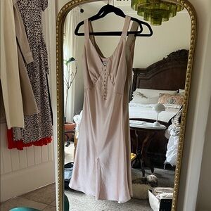 Elegant Pink Slip Dress